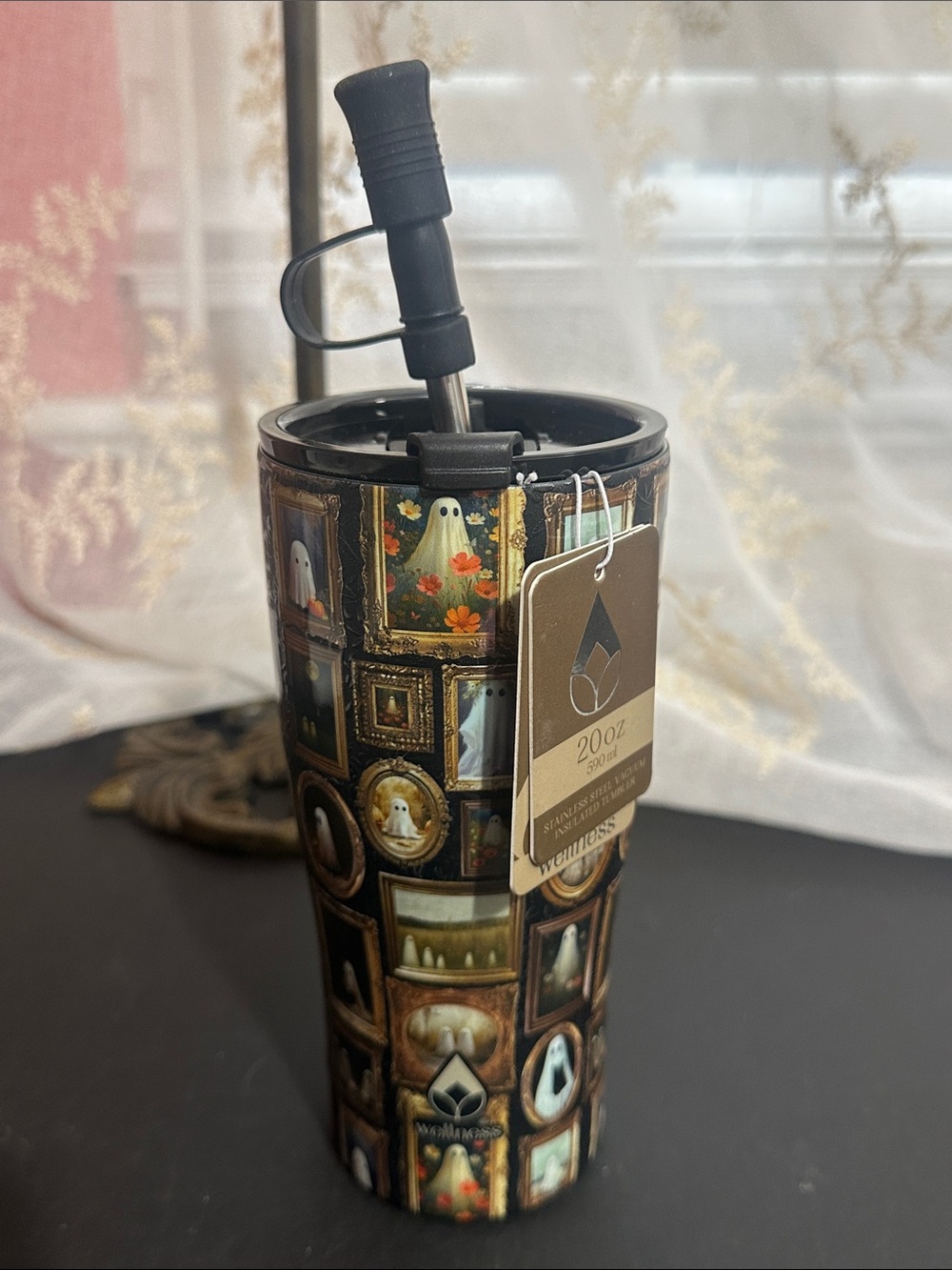 Wellness Halloween ghost pictures tumbler